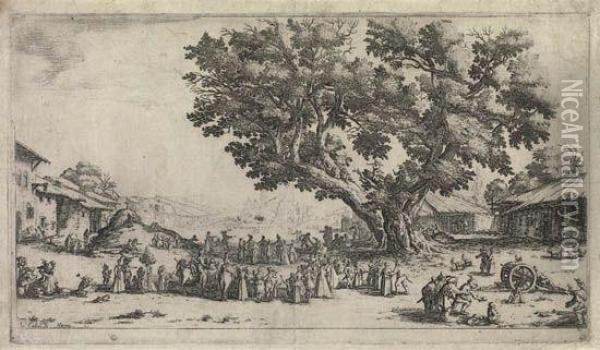 La Foire De Gondreville Oil Painting - Jacques Callot