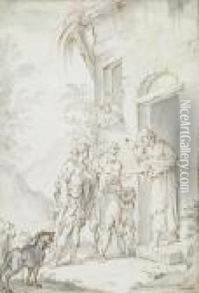 Erminia Among The Shepherds Oil Painting - Sebastiano Ricci