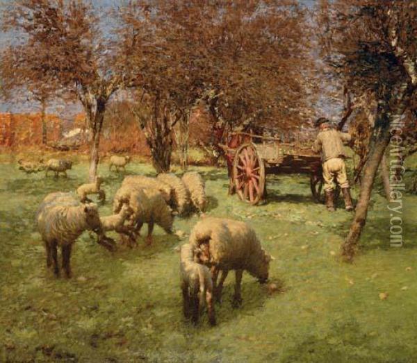 The March Month Oil Painting - Henry Herbert La Thangue