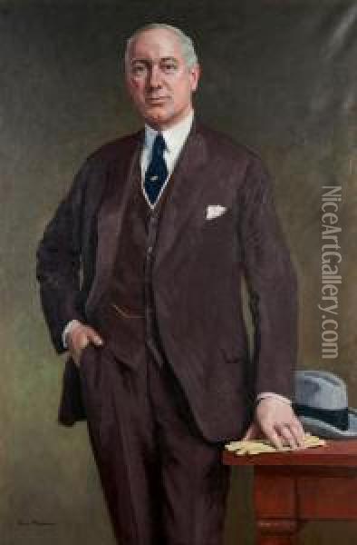Portrait Of Walter J. Hayes Oil Painting - Gari Julius Melchers