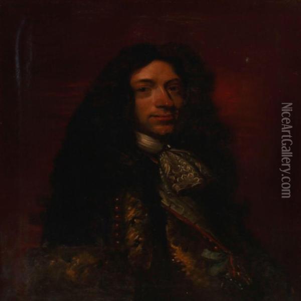 Portrait Of Chancellor Peder Griffenfeld Oil Painting - Abraham Wuchters