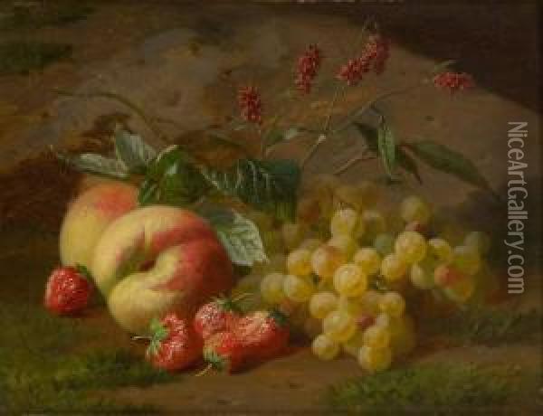 Composition Aux Fruits Oil Painting - Henri Robbe
