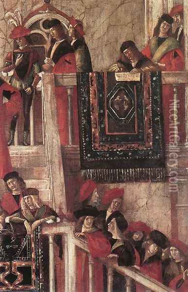 Meeting of the Betrothed Couple (detail 2) 1495 Oil Painting - Vittore Carpaccio