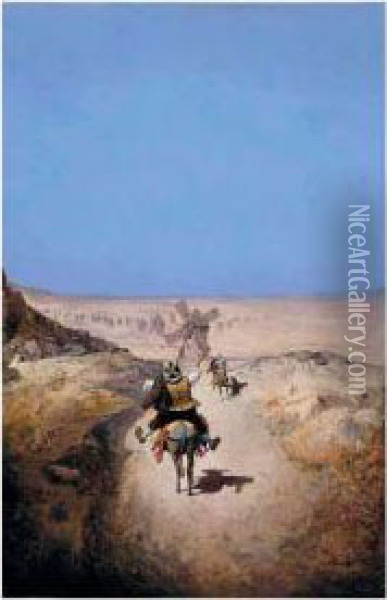 Don Quijote Del Centenario (a Century Of Don Quijote) Oil Painting - Enrique Atalaya Gonzalez