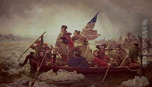 Washington Crossing the Delaware River Oil Painting - Emanuel Gottlieb Leutze