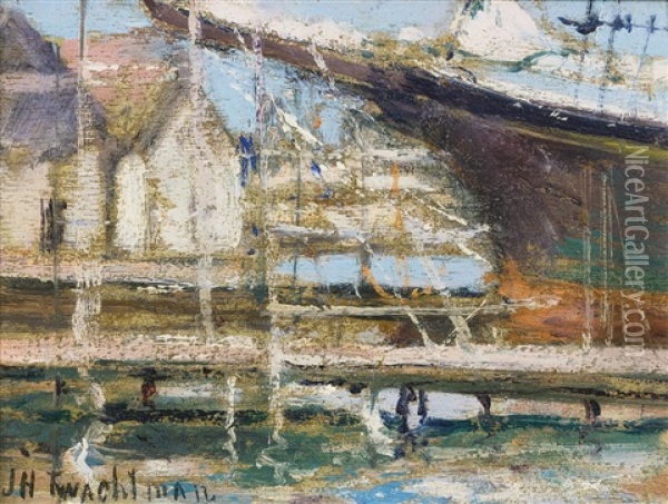 On The Ways Oil Painting - John Henry Twachtman