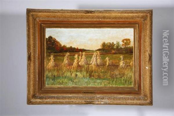 Agricultural Landscape Oil Painting - Harry Goodwin