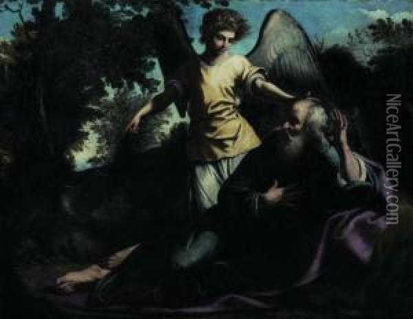 Elia Soccorso Dall'angelo Oil Painting - Sisto Badalocchio