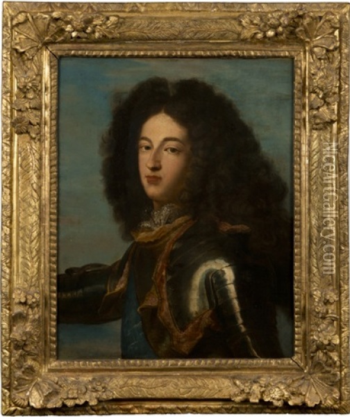Portrait De Louis De France, Duc De Bourgogne Oil Painting - Hyacinthe Rigaud