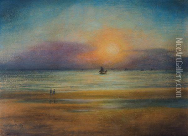 Plage - Marine Oil Painting - Leon Spilliaert