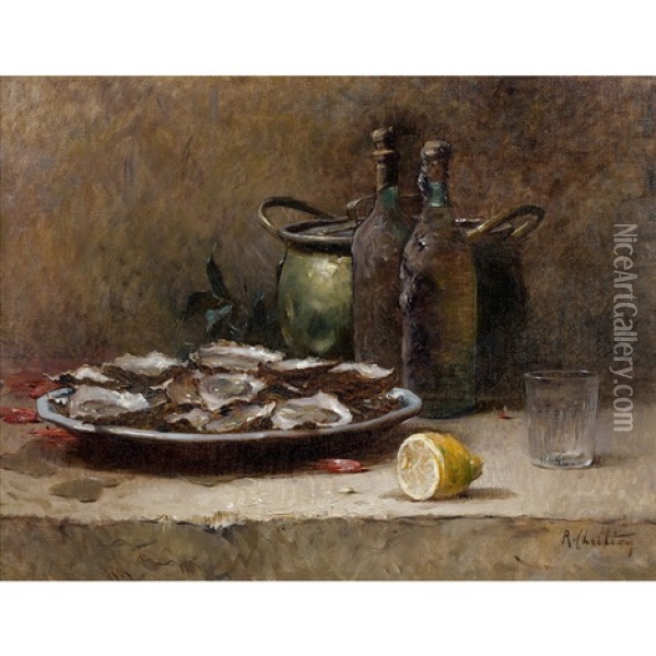 La Collation Oil Painting - Rene Louis Chretien