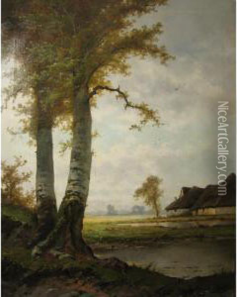 Landscape Oil Painting - Henri Pieron
