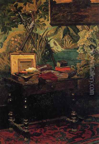 Corner Of A Studio Oil Painting - Claude Oscar Monet