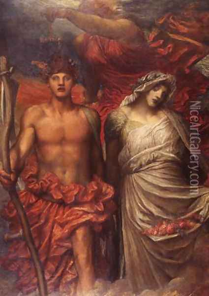Time, Death and Judgement Oil Painting - George Frederick Watts