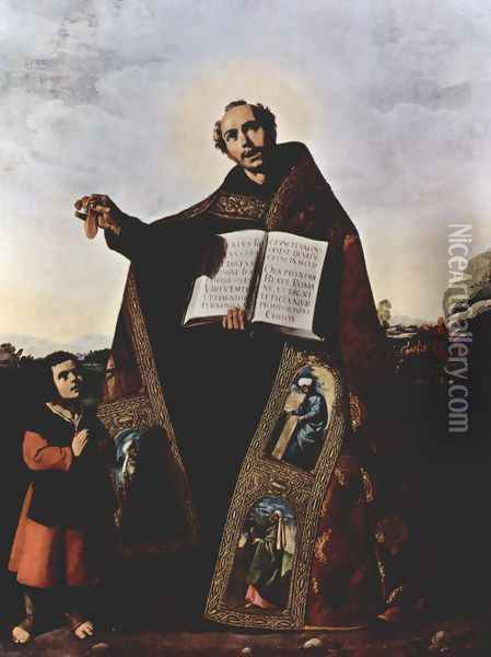 St. Romanus and St. Barulas of Antioch Oil Painting - Francisco De Zurbaran