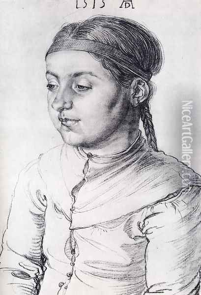 Portrait Of A Girl Oil Painting - Albrecht Durer