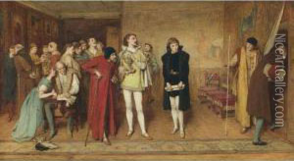 The Duke's Antechamber Oil Painting - Sir William Quiller-Orchardson