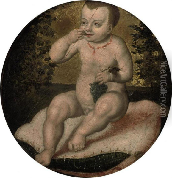 The Infant Christ Oil Painting - Joos Van Cleve