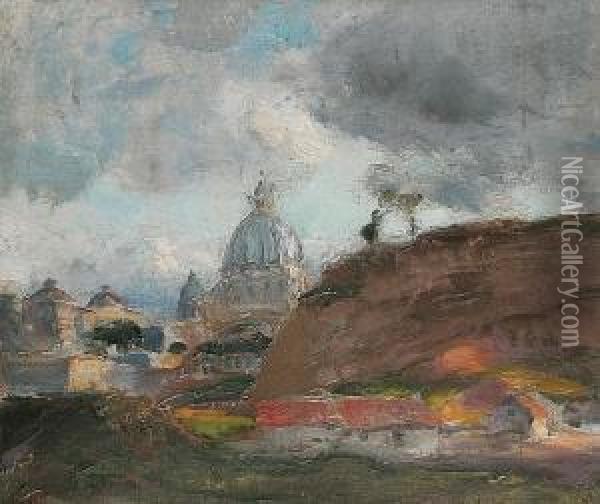 St Peter's, Rome Oil Painting - Charles Hodge Mackie