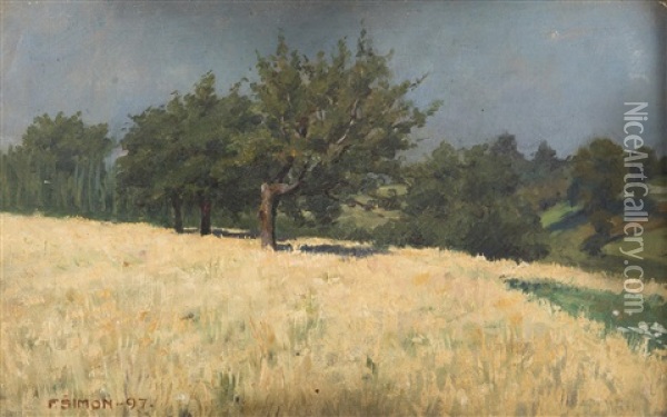 Summer Landscape Oil Painting - Tavik Frantisek Simon
