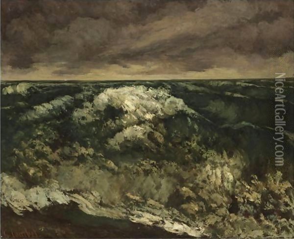 La Vague 6 Oil Painting - Gustave Courbet