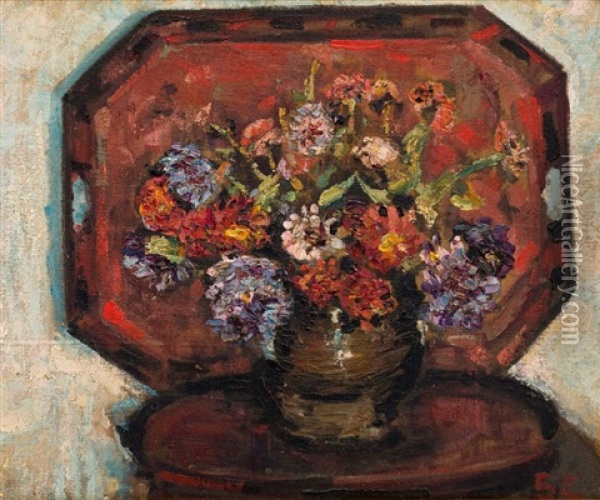 The Red Tray Oil Painting - Harry Stratford Caldecott