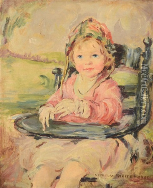 Child In A Chair Oil Painting - Camelia Whitehurst