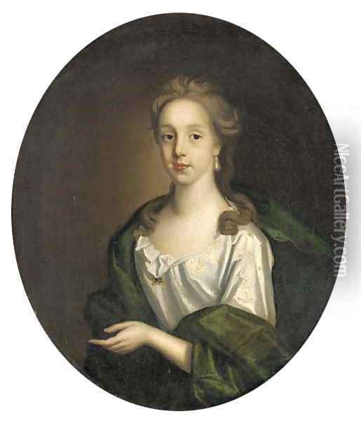 Portrait of Sophia Colston Oil Painting - Sir Godfrey Kneller