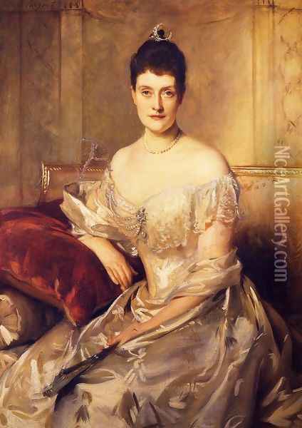 Mrs. Mahlon Day Sands (Mary Hartpeace) Oil Painting - John Singer Sargent