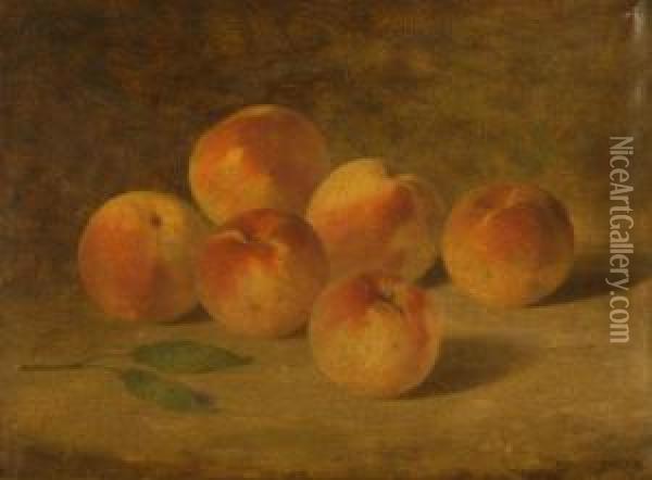 Still Life With Peaches. Oil Painting - Bryant Chapin