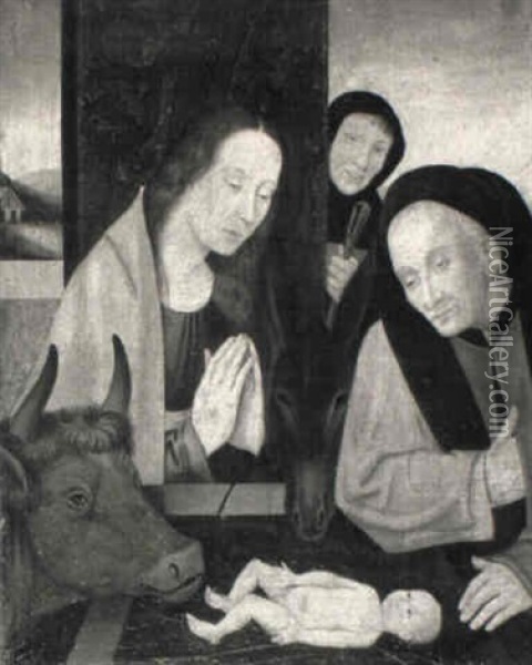 Die Geburt Christi Oil Painting - Hieronymus Bosch
