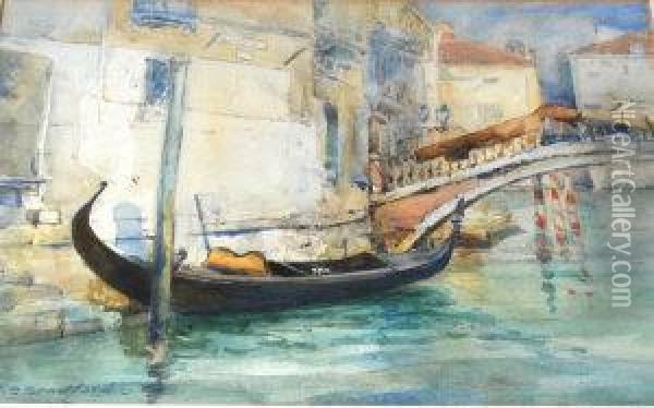 Venice Oil Painting - Katherine S Sandford