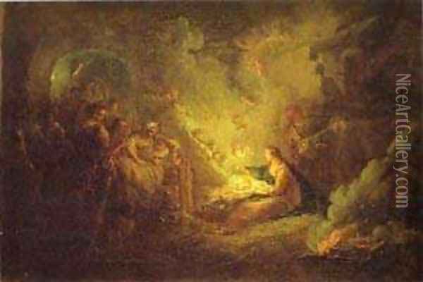 Birth Of Christ 1745 Oil Painting - Antoine Pesne