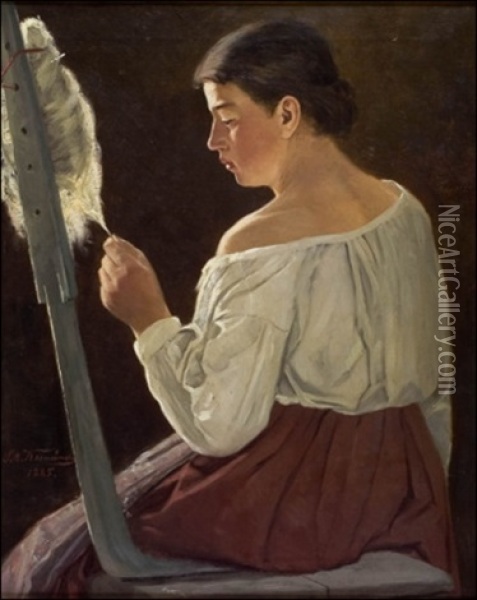 Kehraaja Oil Painting - Sigfrid August Keinanen