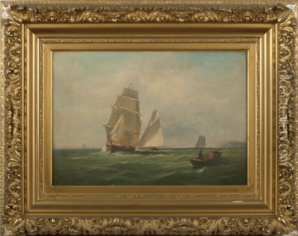 Sailing Off The Coast Oil Painting - Charles Henry Gifford