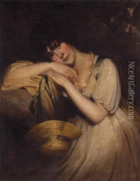 Portrait Of Margaretta Pleydell, Mrs James Michel Oil Painting - John Opie