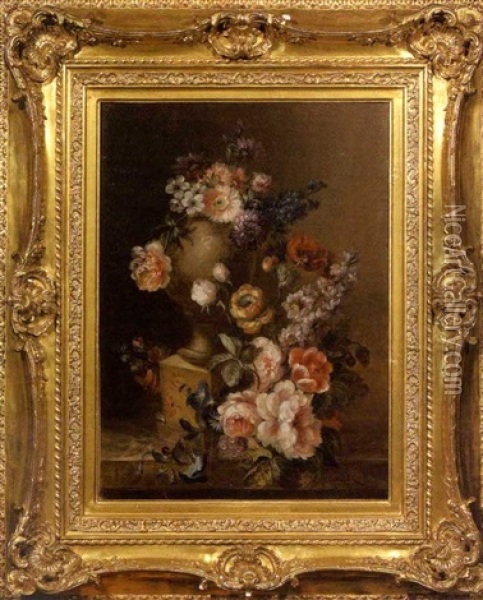 Floral Still Life Oil Painting - Jean Capeinick