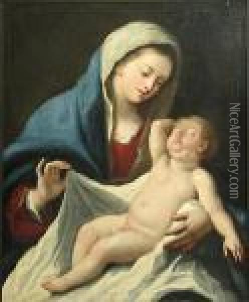 The Madonna And Christ Child Oil Painting - Guido Reni