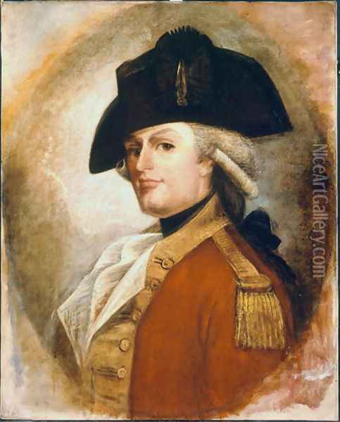 Captain William Raymond, 22nd Regiment of Foot, c.1790 Oil Painting - G.F. Chester