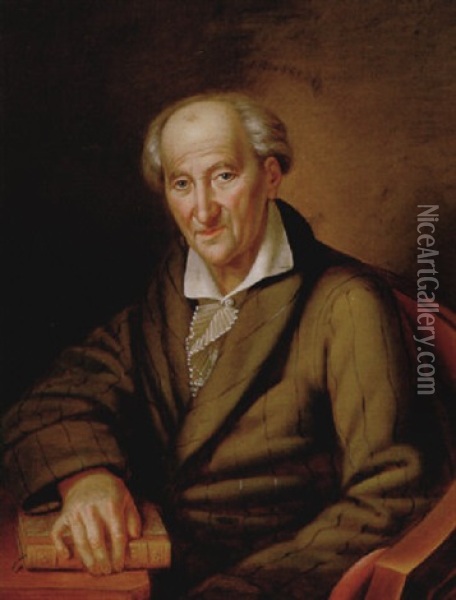 Portrat Eines Gelehrten Herren Oil Painting - Karl Gottlieb Schweikart
