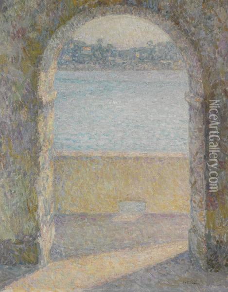 La Porte De La Mer, Villefranche-sur-mer Oil Painting - Henri Eugene Augustin Le Sidaner