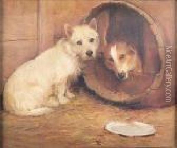 Canine Companions Oil Painting - Samuel Fulton