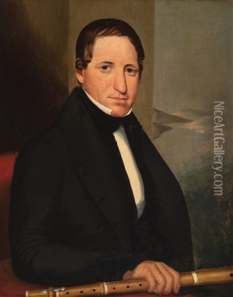 Portrait Of Mr. Stanton Of West Tn Oil Painting - Ralph Eleaser Whiteside Earl