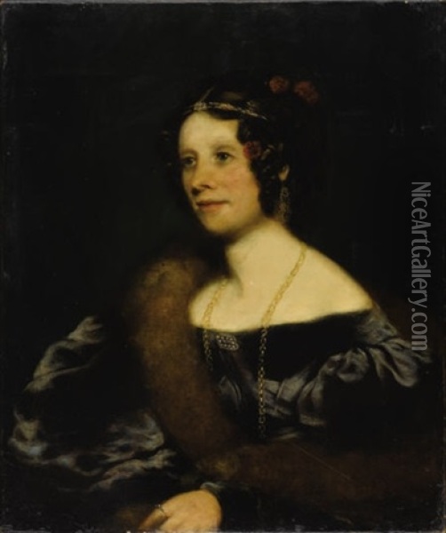 Portrait Of Lady Digby Oil Painting - Sir Francis Grant