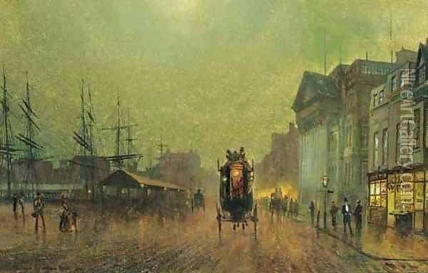 Liverpool Oil Painting - John Atkinson Grimshaw