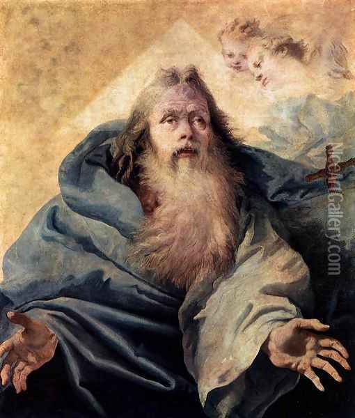 God the Father Oil Painting - Giovanni Domenico Tiepolo