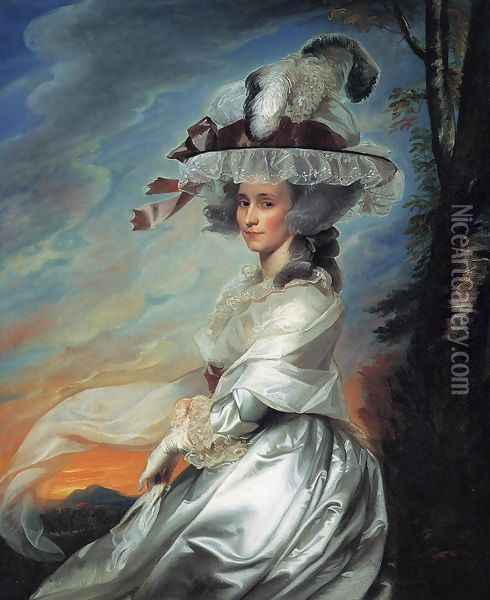 Mrs. Daniel Denison Rogers (Abigail Bromfield) Oil Painting - John Singleton Copley
