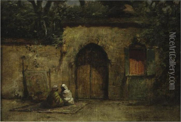 Guards Resting In The Afternoon Oil Painting - Addison Thomas Millar