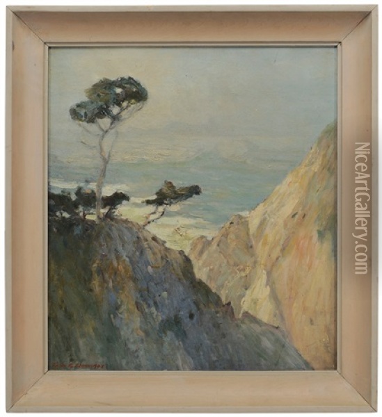 The Highlands Of Carmel Oil Painting - Thomas Shrewsbury Parkhurst