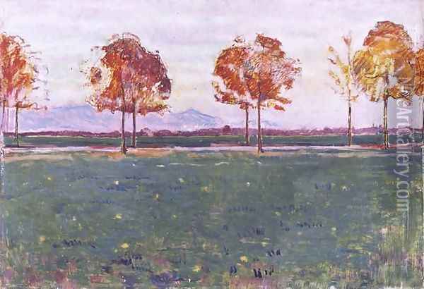 Fall Landscape at Solothurn Oil Painting - Ferdinand Hodler